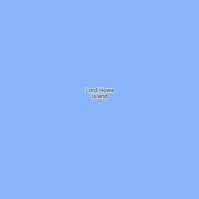 Map showing location of Lord Howe Island (-31.531030, 159.068300)