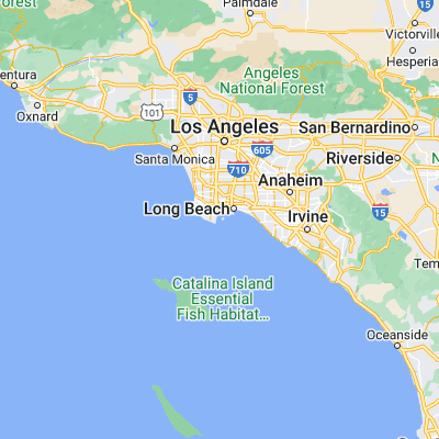Map showing location of Los Angeles (33.720000, -118.271700)