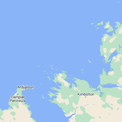 Map showing location of Macleay Island (-15.945980, 123.694120)