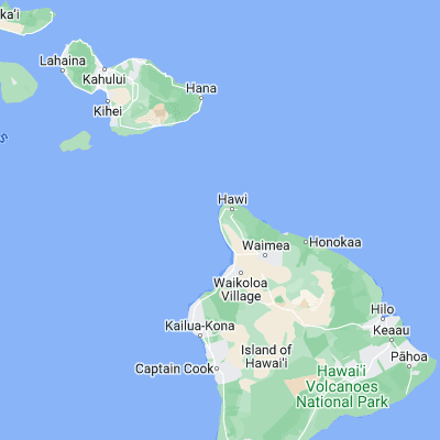 Map showing location of Māhukona (20.184090, -155.900020)