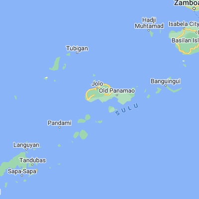 Map showing location of Maimbung (5.927200, 121.029350)