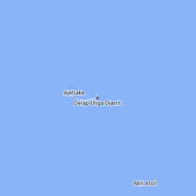 Map showing location of Majuro (7.089710, 171.380270)