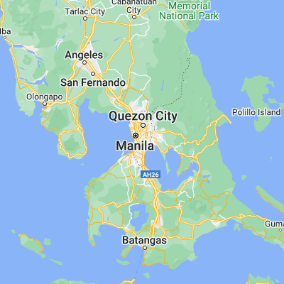 Map showing location of Makati City (14.550270, 121.032690)