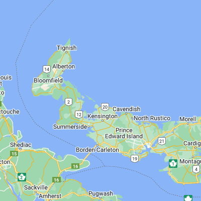 Map showing location of Malpeque Bay (46.583300, -63.666700)