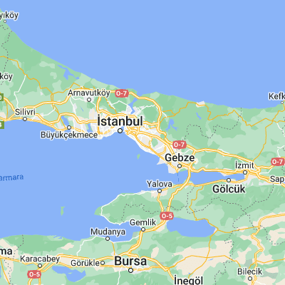 Map showing location of Maltepe (40.935670, 29.155070)