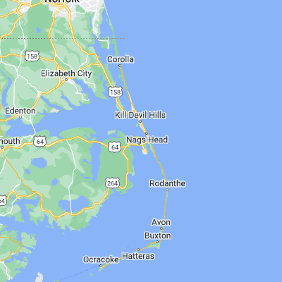 Map showing location of Manteo (35.908230, -75.675730)