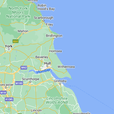 Map showing location of Mappleton (53.876870, -0.136640)
