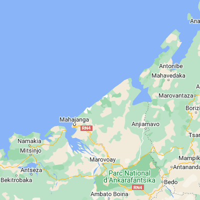 Map showing location of Marosakoa (-15.433330, 46.616670)