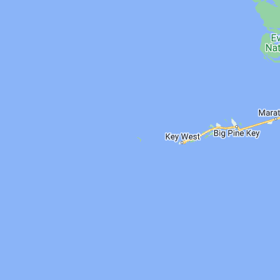 Map showing location of Marquesas Keys (24.583970, -82.114050)