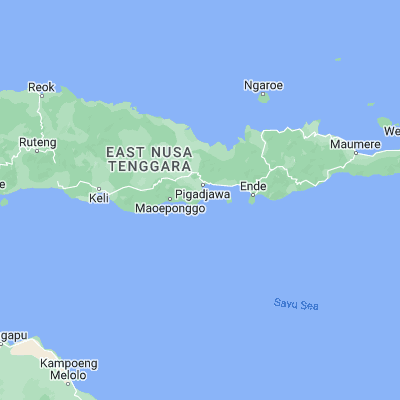 Map showing location of Maunura (-8.881900, 121.364000)