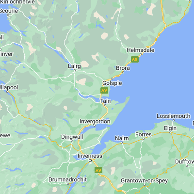 Map showing location of Meikle Ferry (57.858380, -4.143050)