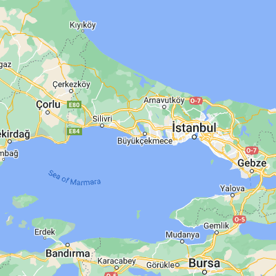 Map showing location of Mimarsinan (41.003150, 28.537680)