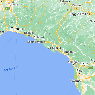 Map showing location of Monterosso al Mare (44.146660, 9.654940)