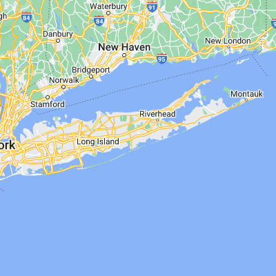 Map showing location of Moriches (40.807320, -72.821210)