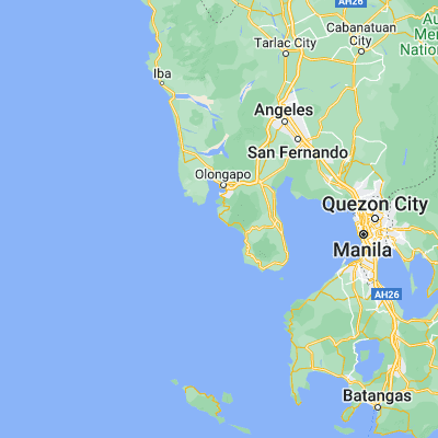Map showing location of Morong (14.678890, 120.266110)