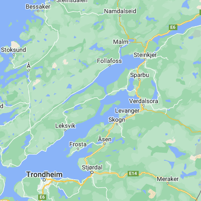 Map showing location of Mosvik (63.817700, 11.005810)