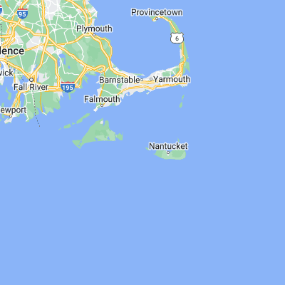 Map showing location of Muskeget Island (41.337620, -70.305020)