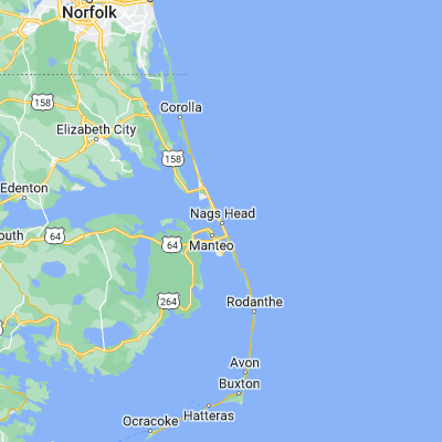 Map showing location of Nags Head (35.957390, -75.624060)