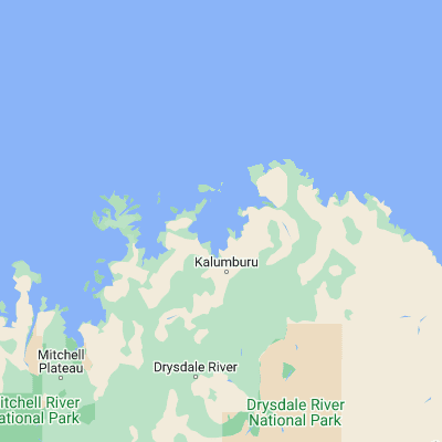 Map showing location of Napier Broome Bay (-14.043300, 126.612100)