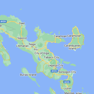 Map showing location of Nato (13.610500, 123.535600)