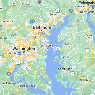 Map showing location of Naval Academy (38.985680, -76.487740)