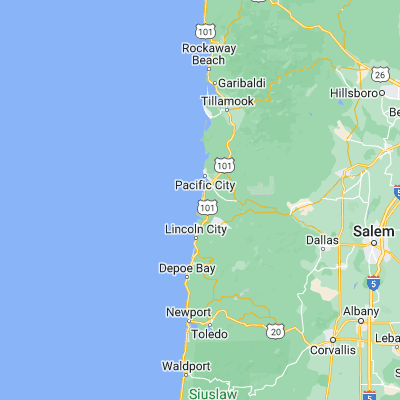 Map showing location of Neskowin (45.106770, -123.984280)
