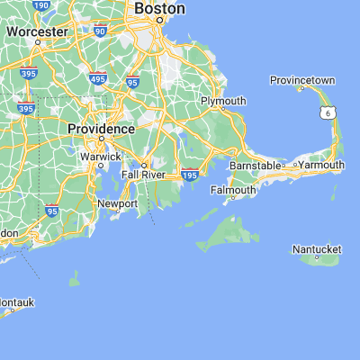 Map showing location of New Bedford (41.636220, -70.934200)