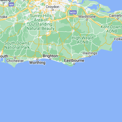 Map showing location of Newhaven (50.796930, 0.055450)