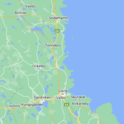 Map showing location of Norrsundet (60.950000, 17.133330)