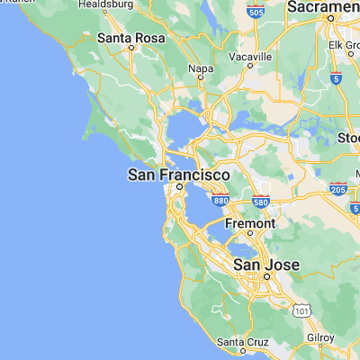 Map showing location of North Point, SF (37.808820, -122.412750)