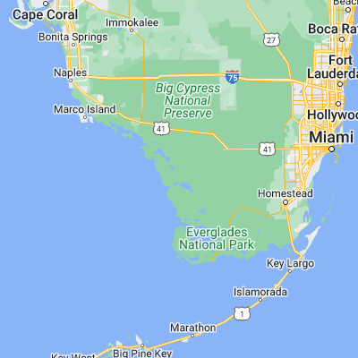 Map showing location of Onion Key Bay (25.601500, -81.132850)