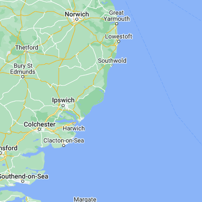 Map showing location of Orford Ness (52.083330, 1.566670)