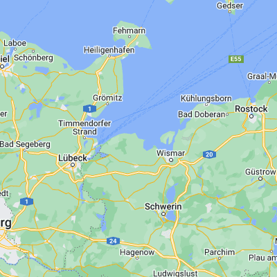 Map showing location of Ostseebad Boltenhagen (53.987790, 11.201930)