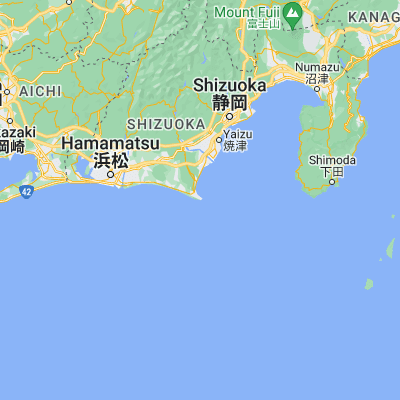 Map showing location of Ōyama (34.600000, 138.216670)