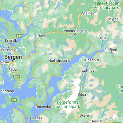 Map showing location of Øystese (60.388250, 6.192510)