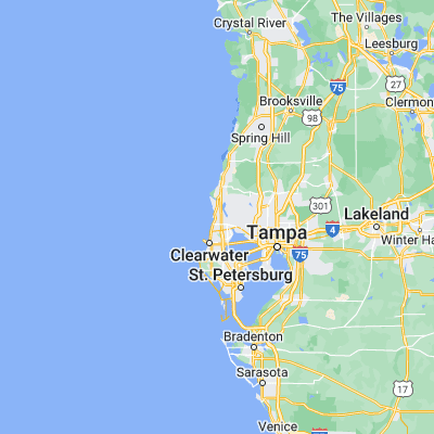 Map showing location of Palm Harbor (28.078070, -82.763710)