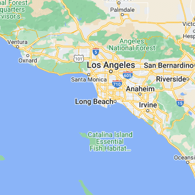 Map showing location of Palos Verdes Estates (33.800570, -118.390070)