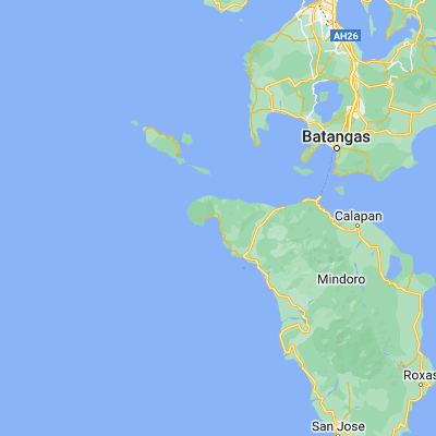 Map showing location of Paluan (13.416000, 120.462300)