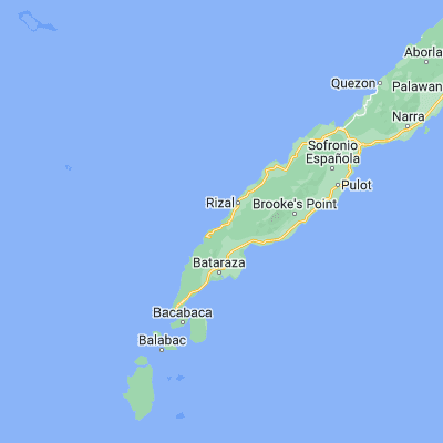 Map showing location of Panalingaan (8.784170, 117.423060)