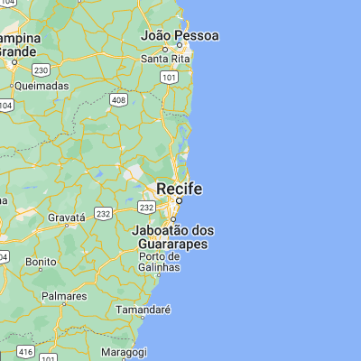 Map showing location of Paulista (-7.940830, -34.873060)
