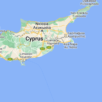 Map showing location of Perivolia (34.829170, 33.583330)