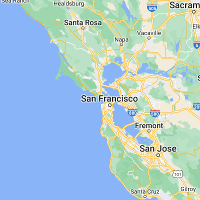 Map showing location of Point Bonita (37.816040, -122.528590)