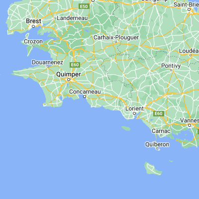 Map showing location of Pont-Aven (47.850000, -3.750000)