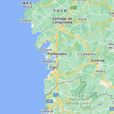 Map showing location of Pontevedra (42.431000, -8.644350)