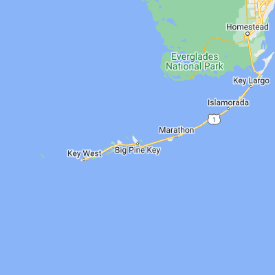 Map showing location of Porpoise Key (24.720970, -81.352860)