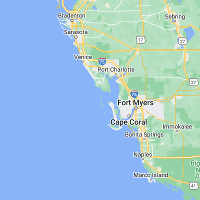 Map showing location of Port Boca Grande (26.720630, -82.259260)