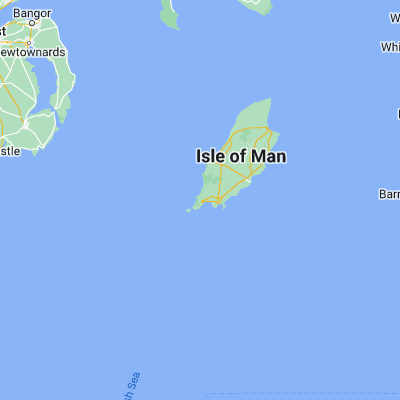 Map showing location of Port Erin (54.084870, -4.750990)