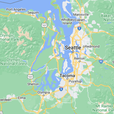 Map showing location of Port Orchard (47.540370, -122.636250)