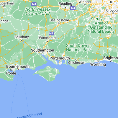 Map showing location of Port Solent (50.842260, -1.100100)