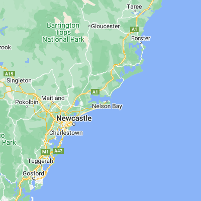 Map showing location of Port Stephens (-32.713140, 152.066230)